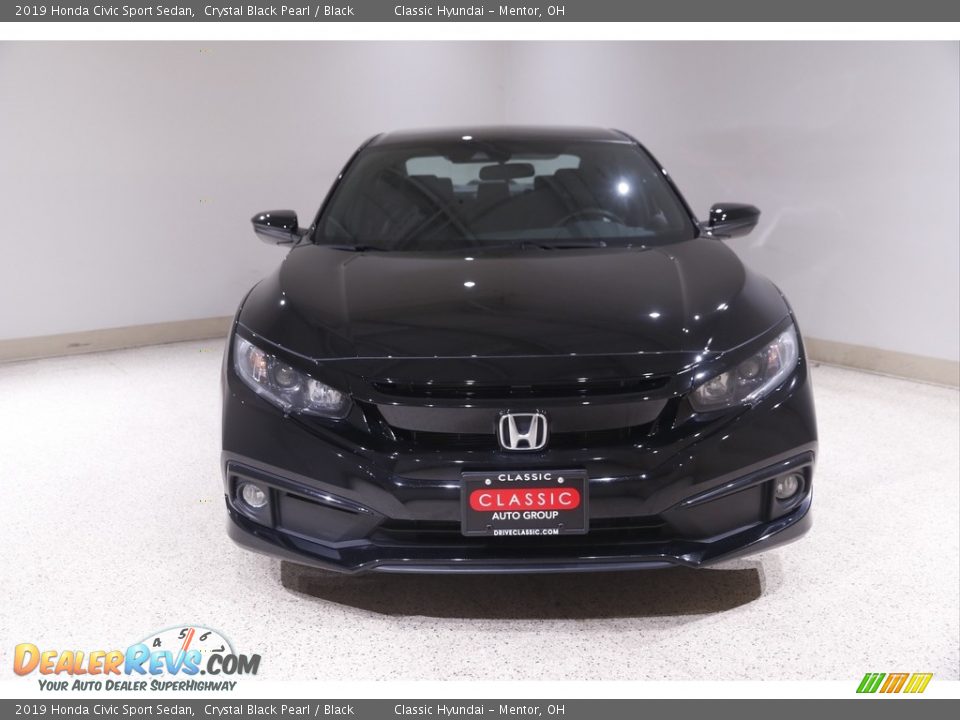 2019 Honda Civic Sport Sedan Crystal Black Pearl / Black Photo #2