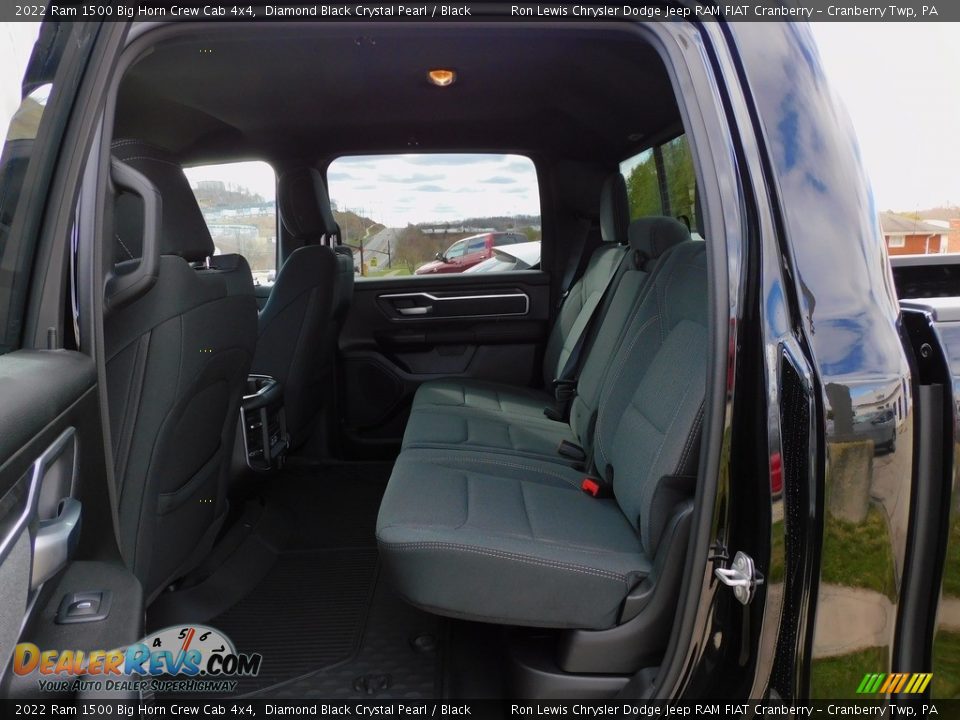 2022 Ram 1500 Big Horn Crew Cab 4x4 Diamond Black Crystal Pearl / Black Photo #12