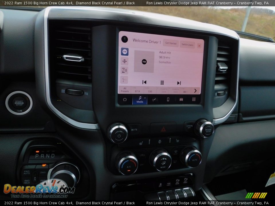 2022 Ram 1500 Big Horn Crew Cab 4x4 Diamond Black Crystal Pearl / Black Photo #15
