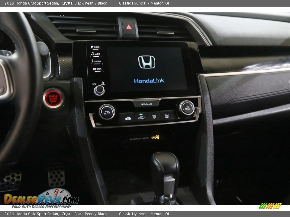 2019 Honda Civic Sport Sedan Crystal Black Pearl / Black Photo #9