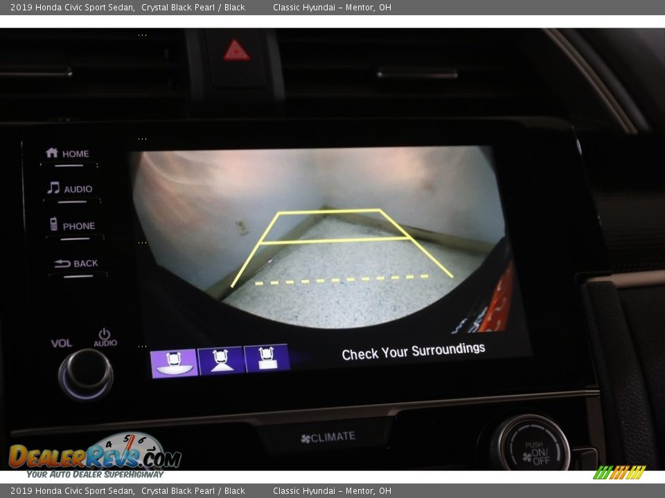 2019 Honda Civic Sport Sedan Crystal Black Pearl / Black Photo #12