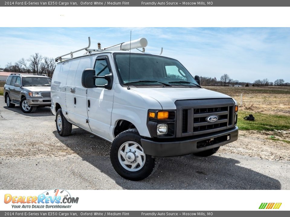 2014 Ford E-Series Van E350 Cargo Van Oxford White / Medium Flint Photo #1