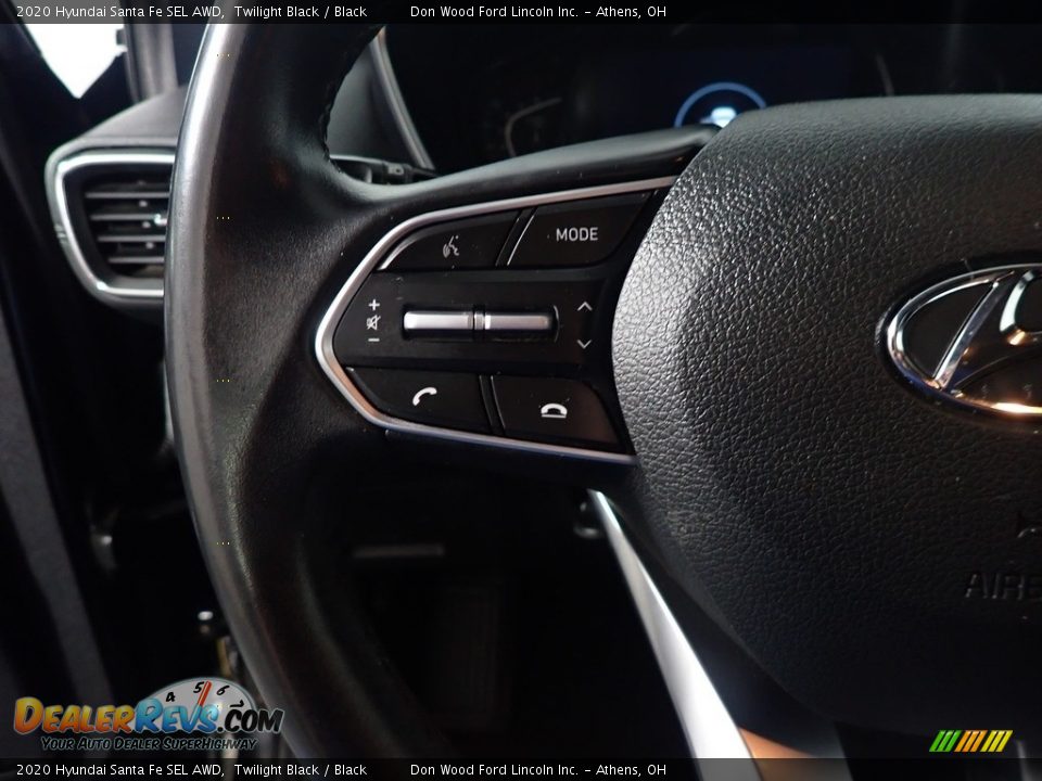 2020 Hyundai Santa Fe SEL AWD Twilight Black / Black Photo #31