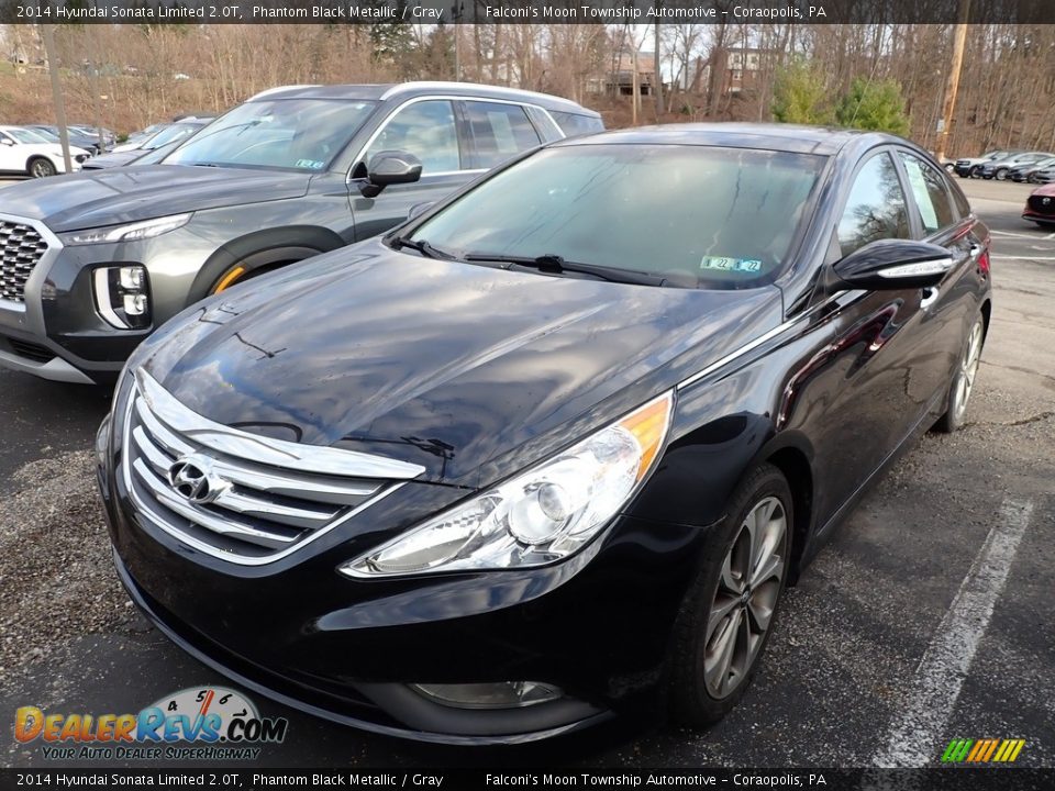 2014 Hyundai Sonata Limited 2.0T Phantom Black Metallic / Gray Photo #1