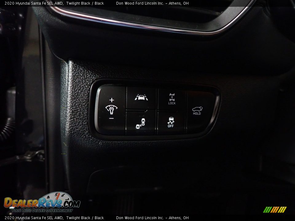 2020 Hyundai Santa Fe SEL AWD Twilight Black / Black Photo #33