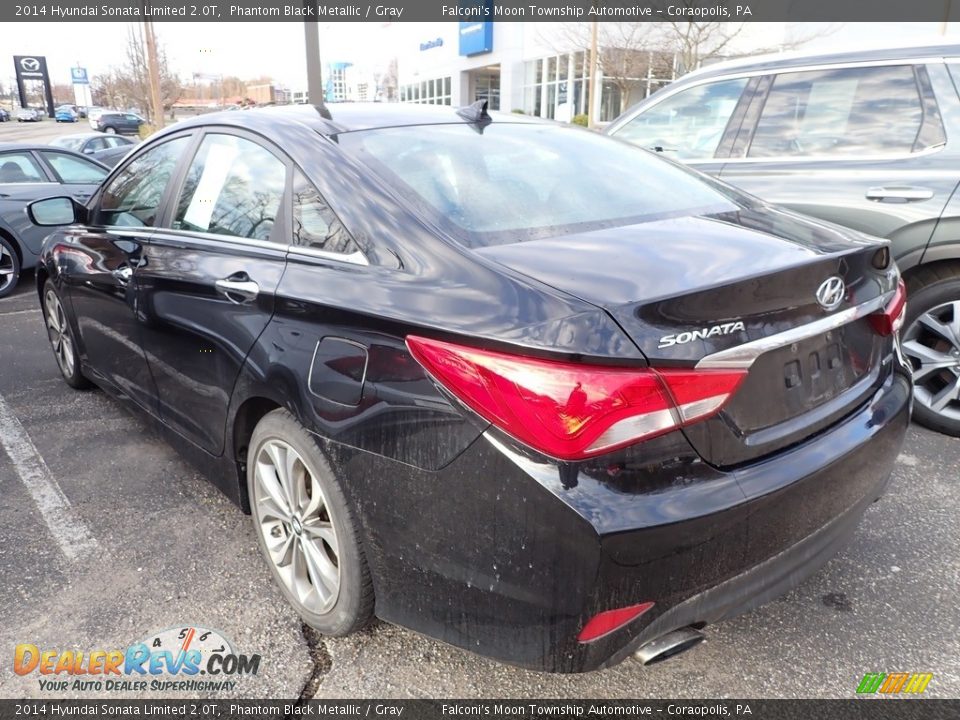 2014 Hyundai Sonata Limited 2.0T Phantom Black Metallic / Gray Photo #2