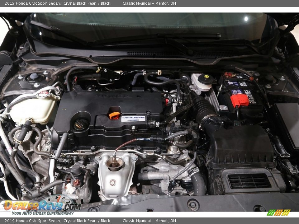 2019 Honda Civic Sport Sedan Crystal Black Pearl / Black Photo #19