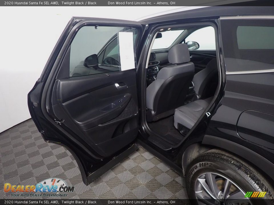2020 Hyundai Santa Fe SEL AWD Twilight Black / Black Photo #36