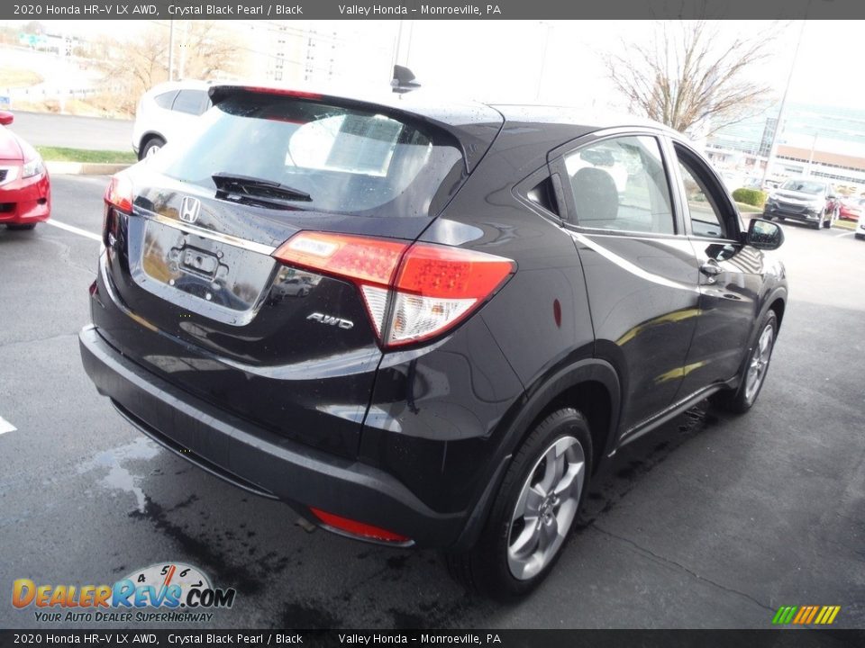 2020 Honda HR-V LX AWD Crystal Black Pearl / Black Photo #6