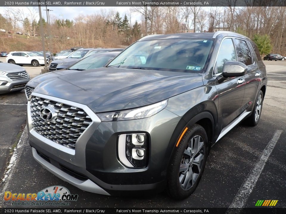 2020 Hyundai Palisade SEL AWD Rainforest / Black/Gray Photo #1