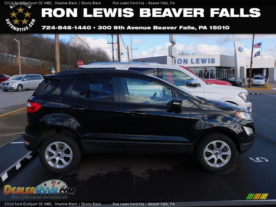 2019 Ford EcoSport SE 4WD Shadow Black / Ebony Black Photo #1