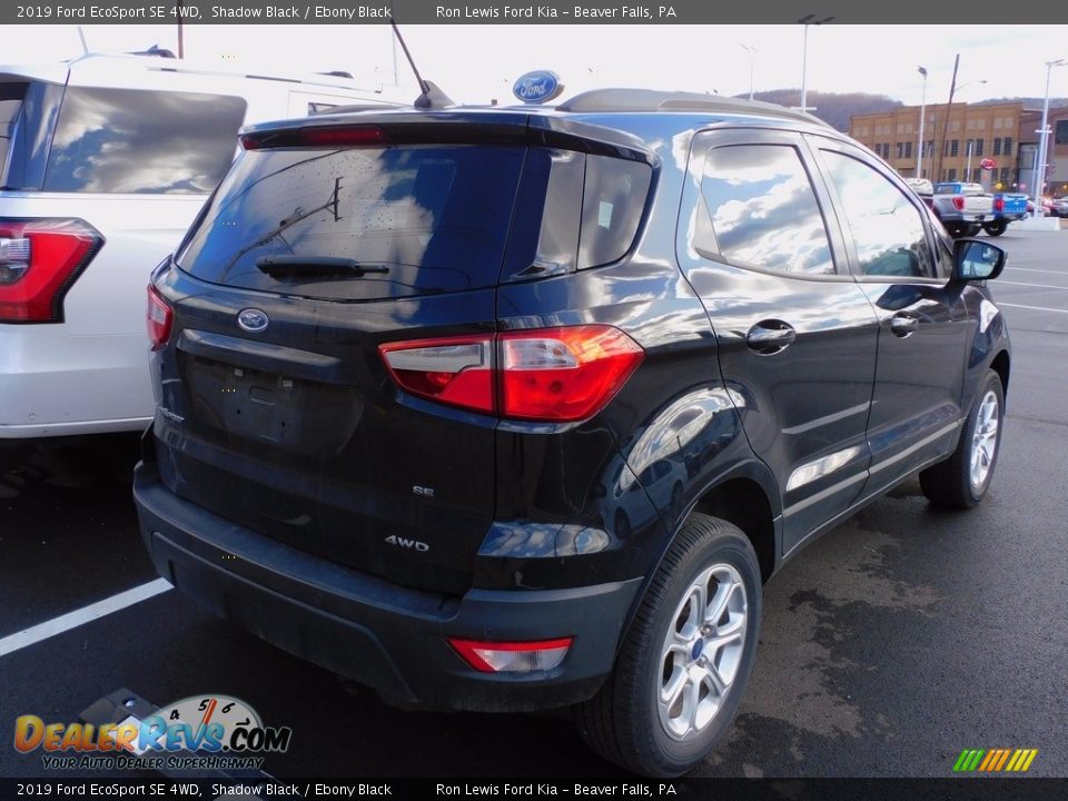 2019 Ford EcoSport SE 4WD Shadow Black / Ebony Black Photo #2