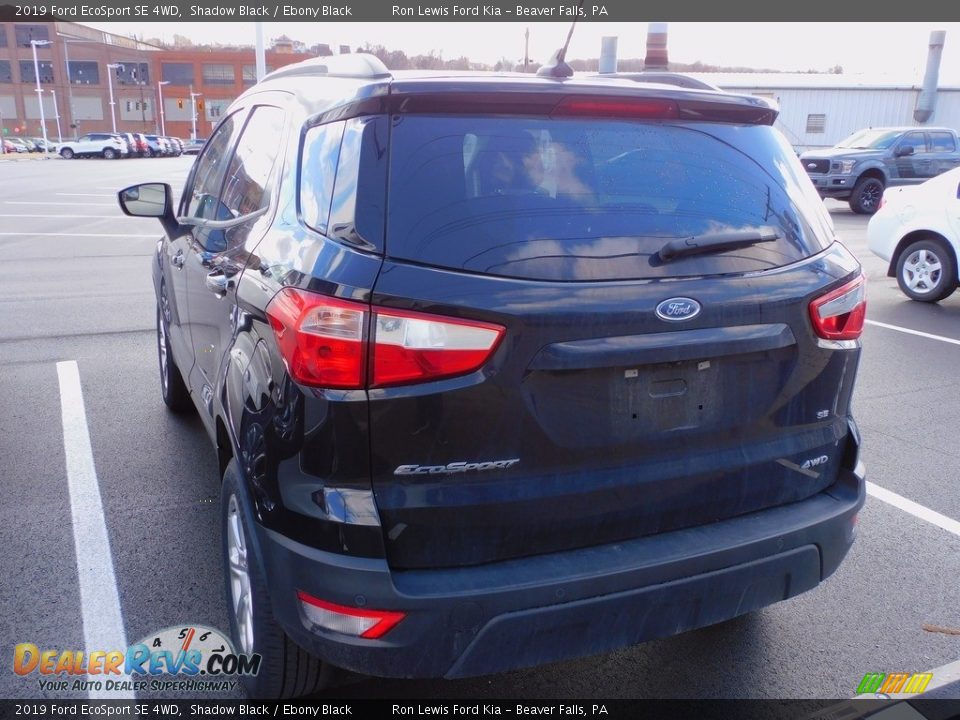 2019 Ford EcoSport SE 4WD Shadow Black / Ebony Black Photo #3