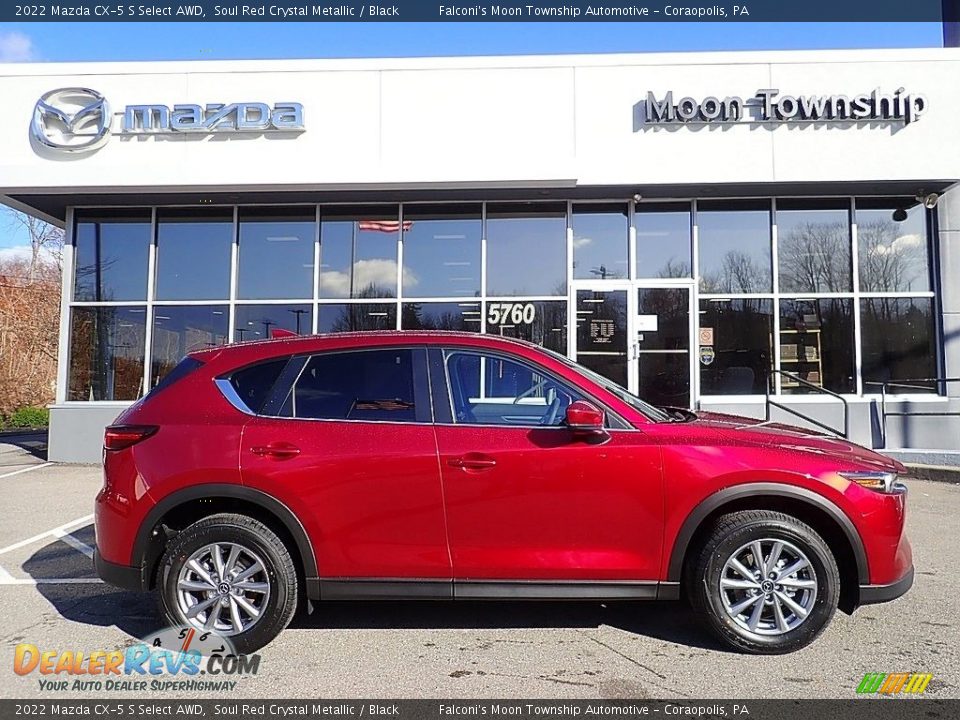 2022 Mazda CX-5 S Select AWD Soul Red Crystal Metallic / Black Photo #1