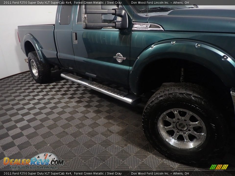 2011 Ford F250 Super Duty XLT SuperCab 4x4 Forest Green Metallic / Steel Gray Photo #3