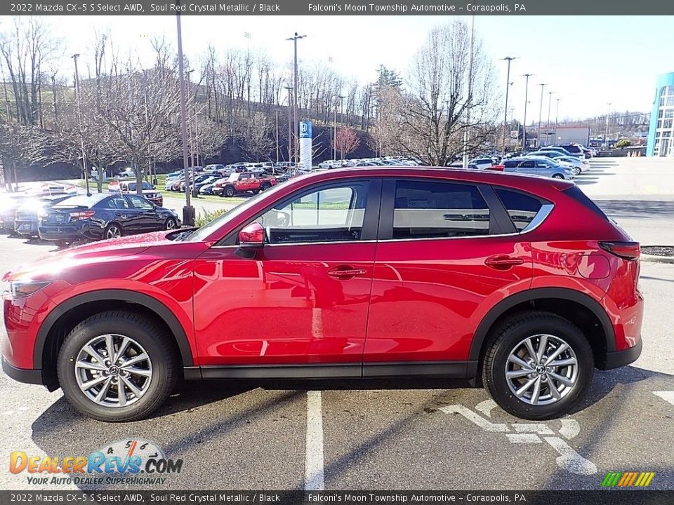 2022 Mazda CX-5 S Select AWD Soul Red Crystal Metallic / Black Photo #6