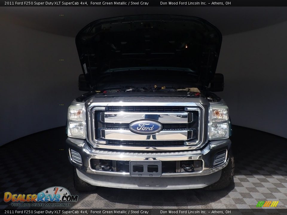 2011 Ford F250 Super Duty XLT SuperCab 4x4 Forest Green Metallic / Steel Gray Photo #5
