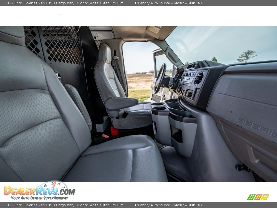 2014 Ford E-Series Van E350 Cargo Van Oxford White / Medium Flint Photo #25