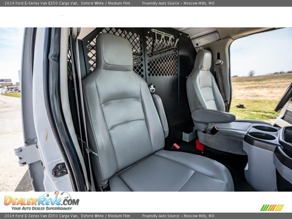 2014 Ford E-Series Van E350 Cargo Van Oxford White / Medium Flint Photo #26