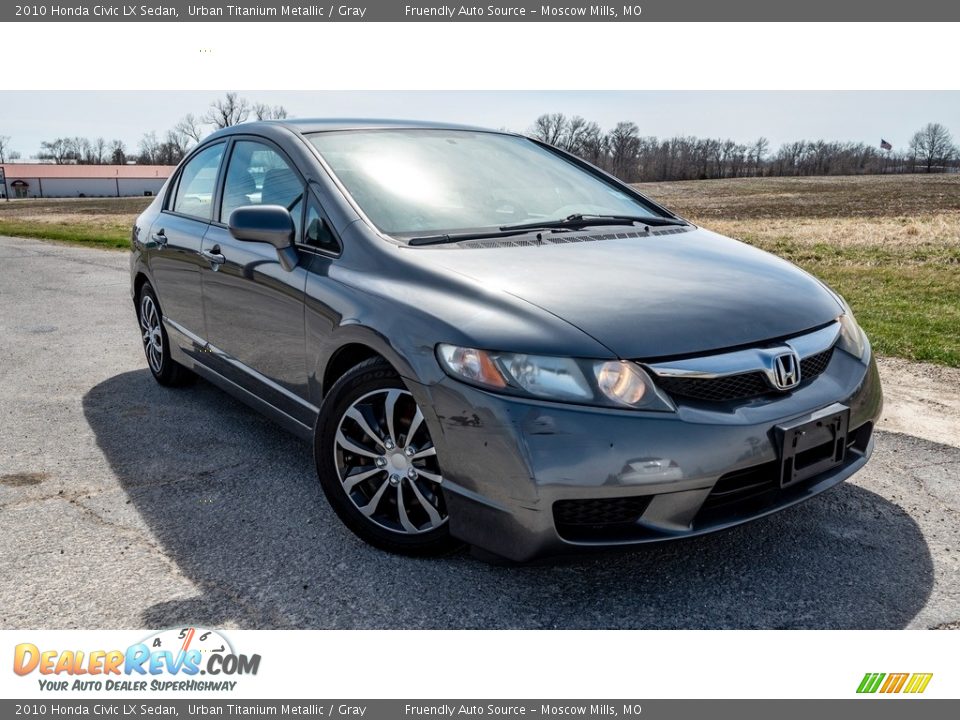 2010 Honda Civic LX Sedan Urban Titanium Metallic / Gray Photo #1