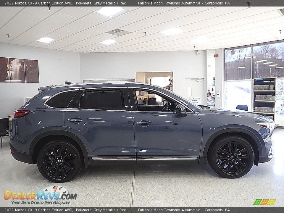 2022 Mazda CX-9 Carbon Edition AWD Polymetal Gray Metallic / Red Photo #1