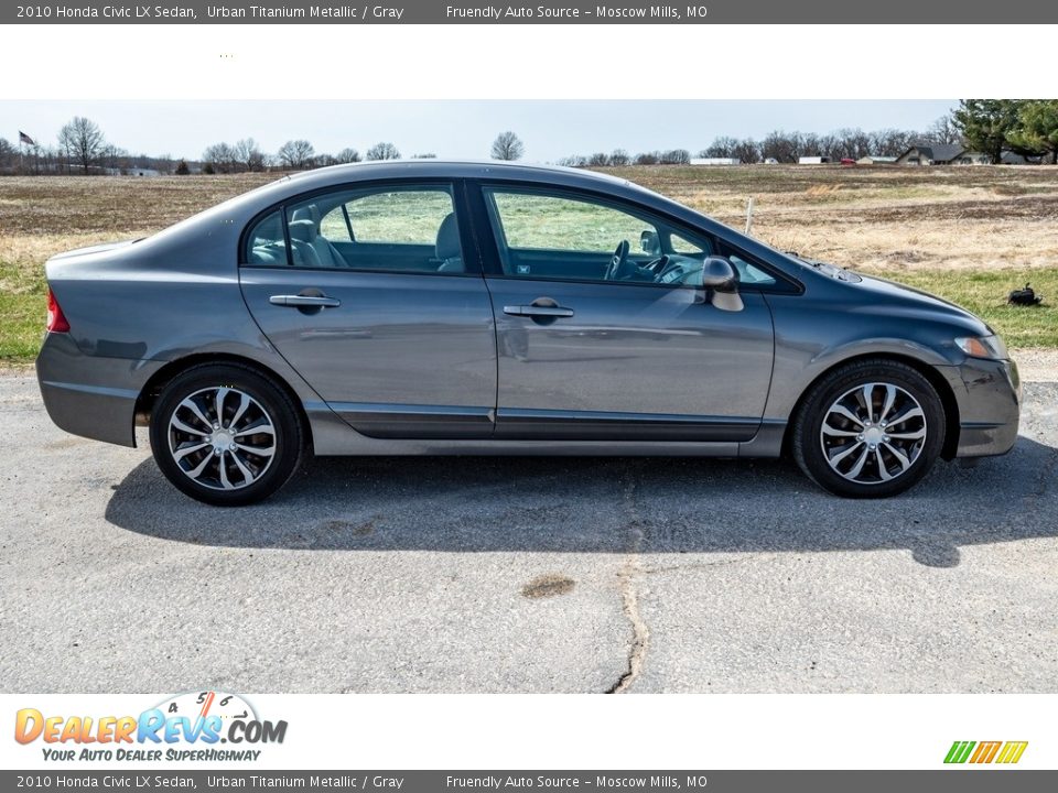 2010 Honda Civic LX Sedan Urban Titanium Metallic / Gray Photo #3