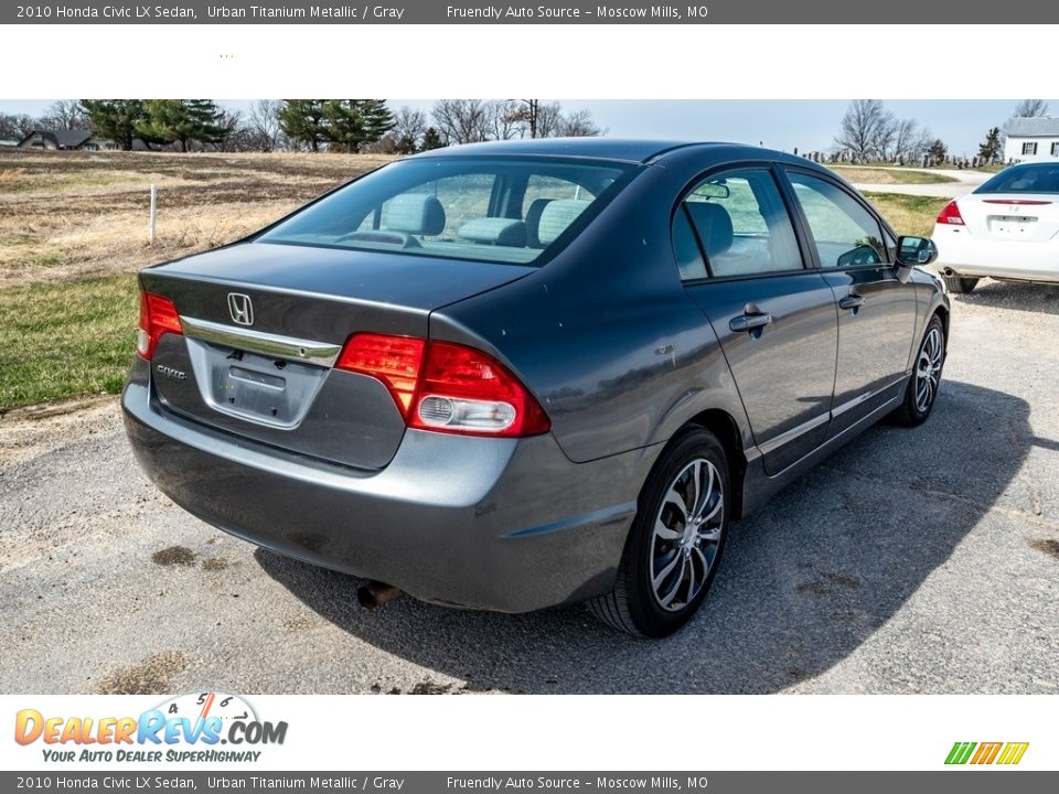 2010 Honda Civic LX Sedan Urban Titanium Metallic / Gray Photo #4