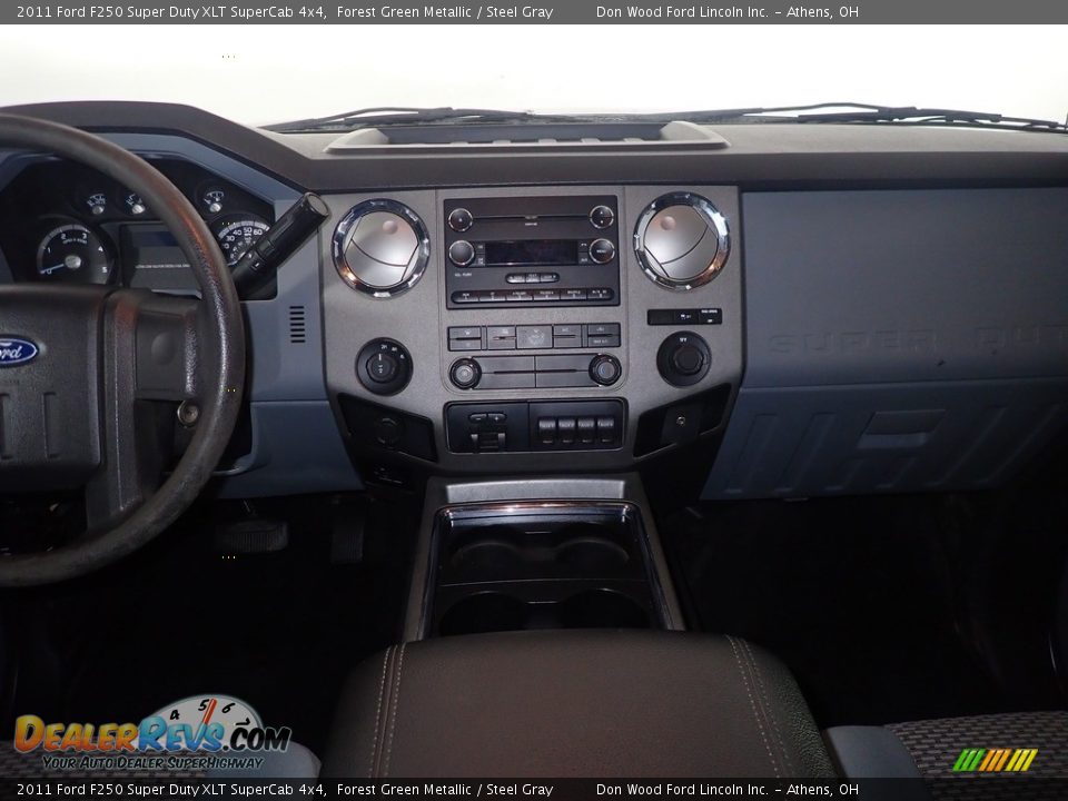 2011 Ford F250 Super Duty XLT SuperCab 4x4 Forest Green Metallic / Steel Gray Photo #19