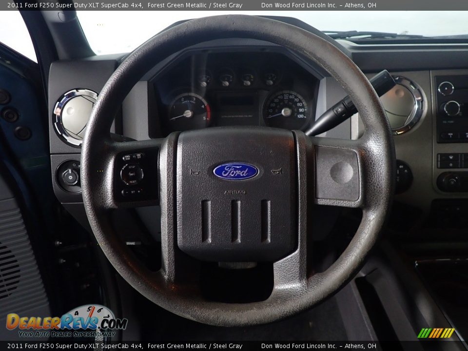 2011 Ford F250 Super Duty XLT SuperCab 4x4 Forest Green Metallic / Steel Gray Photo #20