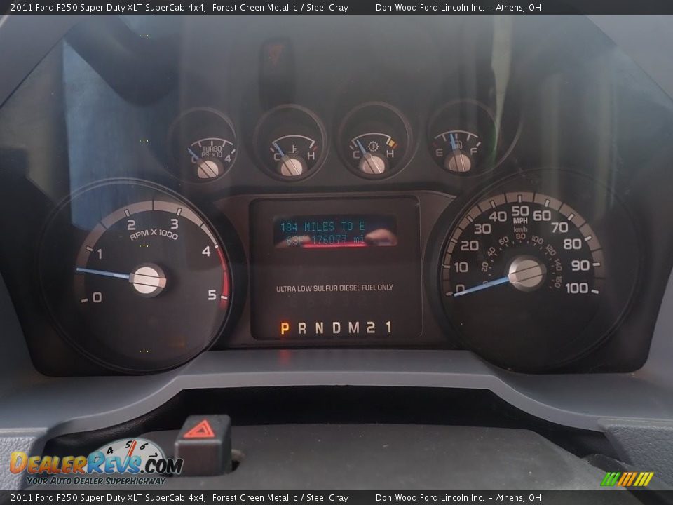 2011 Ford F250 Super Duty XLT SuperCab 4x4 Forest Green Metallic / Steel Gray Photo #21