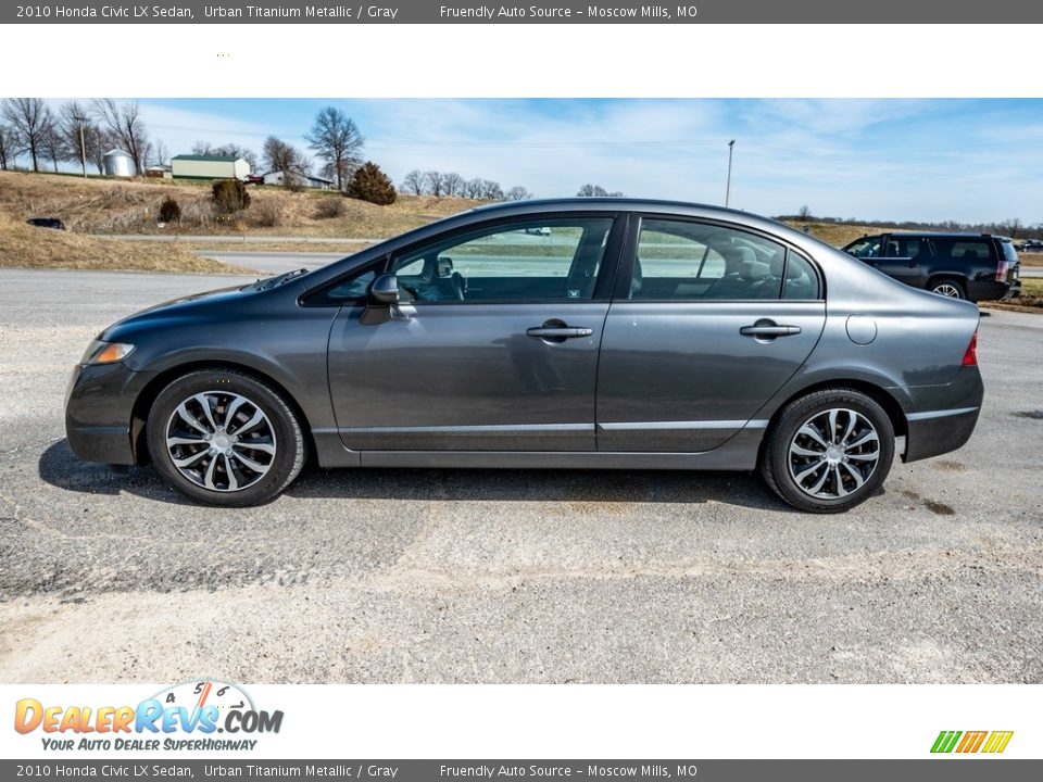 2010 Honda Civic LX Sedan Urban Titanium Metallic / Gray Photo #7