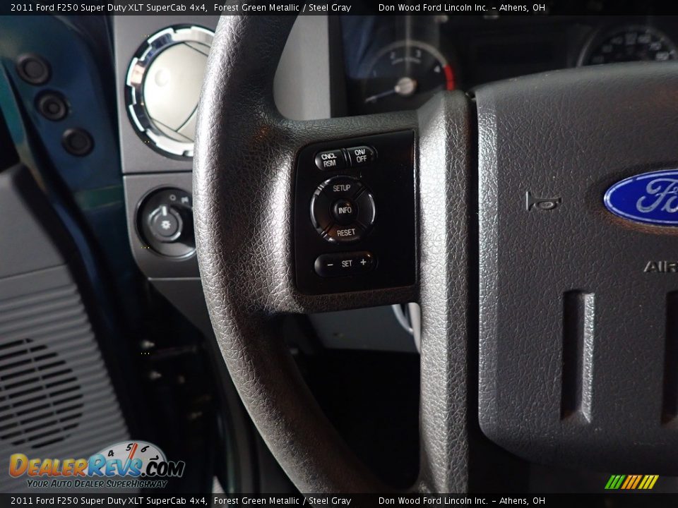 2011 Ford F250 Super Duty XLT SuperCab 4x4 Forest Green Metallic / Steel Gray Photo #22