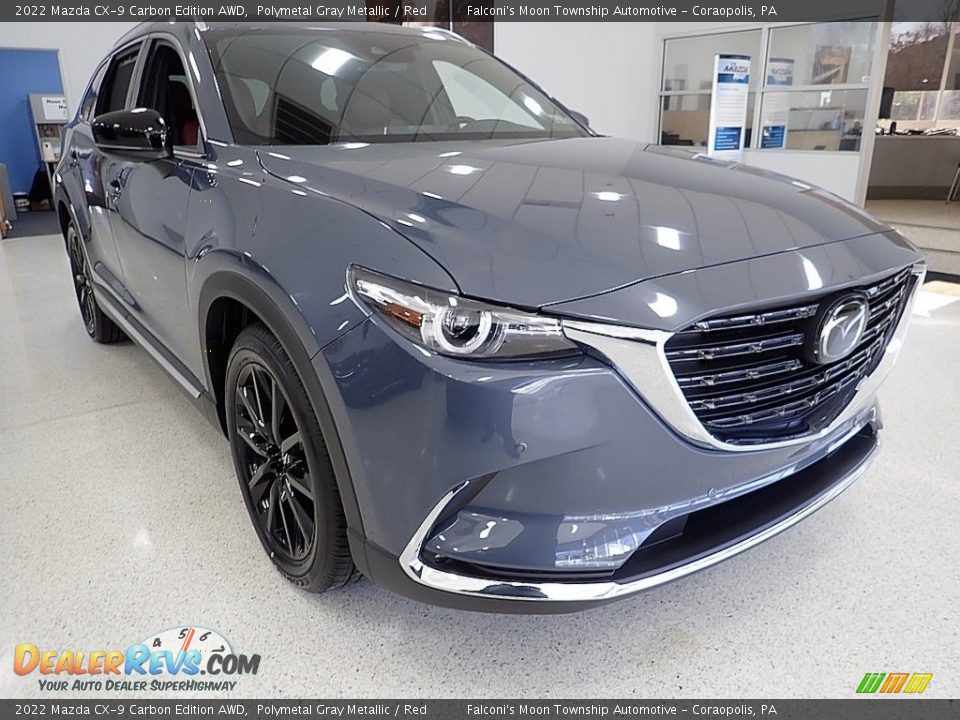 Polymetal Gray Metallic 2022 Mazda CX-9 Carbon Edition AWD Photo #9