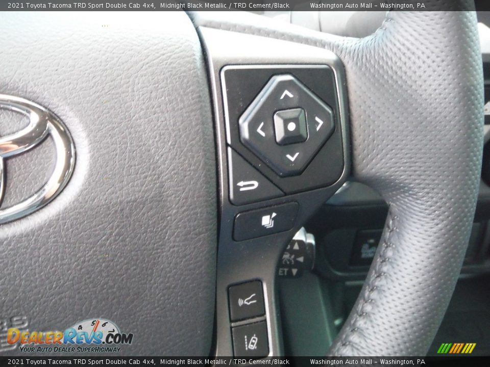 2021 Toyota Tacoma TRD Sport Double Cab 4x4 Steering Wheel Photo #11