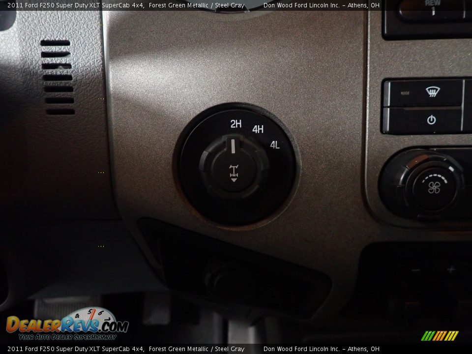 2011 Ford F250 Super Duty XLT SuperCab 4x4 Forest Green Metallic / Steel Gray Photo #24