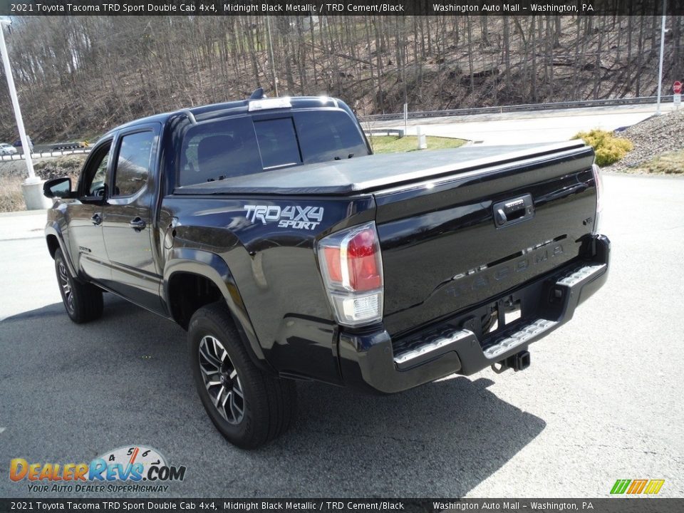 2021 Toyota Tacoma TRD Sport Double Cab 4x4 Midnight Black Metallic / TRD Cement/Black Photo #15