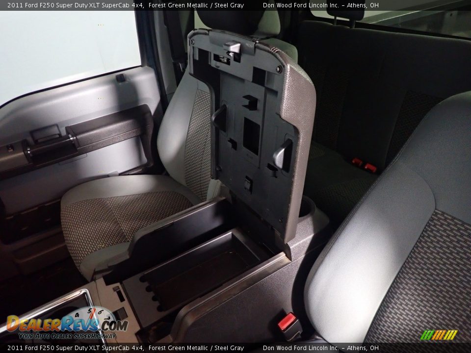 2011 Ford F250 Super Duty XLT SuperCab 4x4 Forest Green Metallic / Steel Gray Photo #27