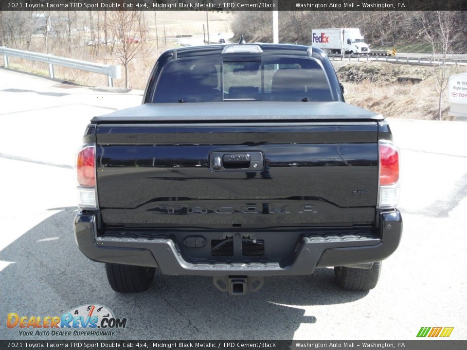 2021 Toyota Tacoma TRD Sport Double Cab 4x4 Midnight Black Metallic / TRD Cement/Black Photo #16