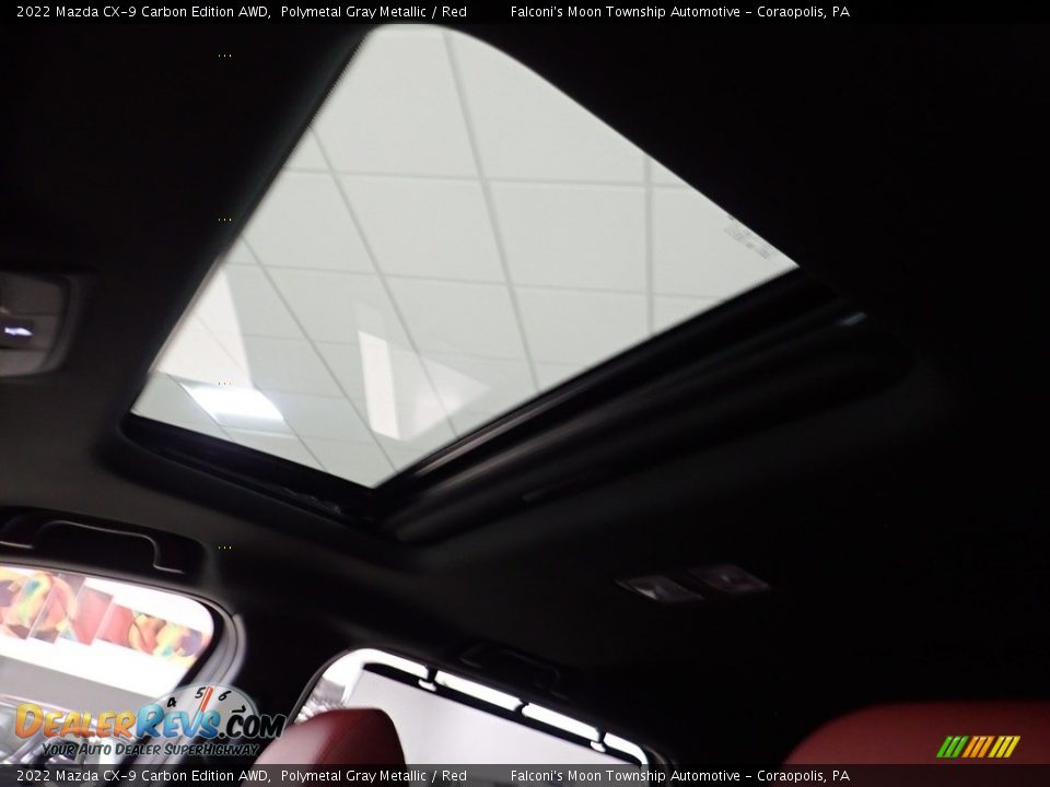 2022 Mazda CX-9 Carbon Edition AWD Polymetal Gray Metallic / Red Photo #16