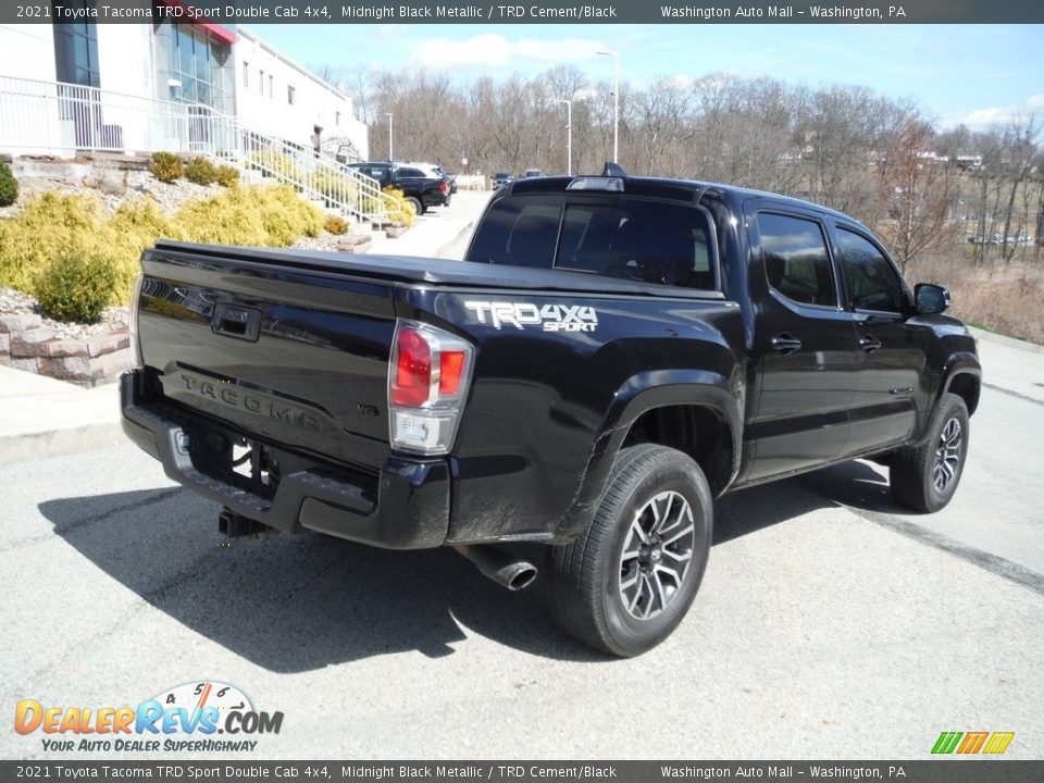 2021 Toyota Tacoma TRD Sport Double Cab 4x4 Midnight Black Metallic / TRD Cement/Black Photo #18