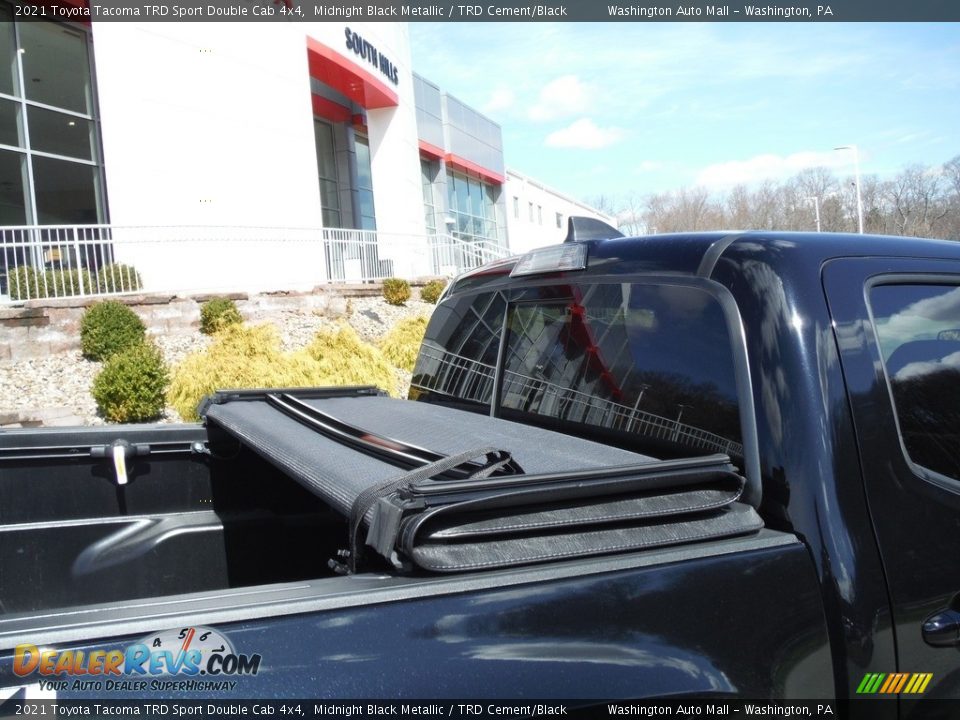 2021 Toyota Tacoma TRD Sport Double Cab 4x4 Midnight Black Metallic / TRD Cement/Black Photo #21