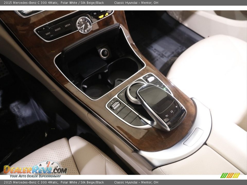 2015 Mercedes-Benz C 300 4Matic Polar White / Silk Beige/Black Photo #15