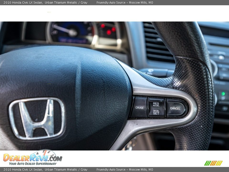 2010 Honda Civic LX Sedan Urban Titanium Metallic / Gray Photo #30