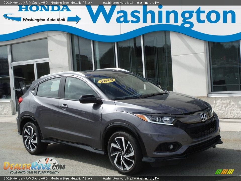 2019 Honda HR-V Sport AWD Modern Steel Metallic / Black Photo #1