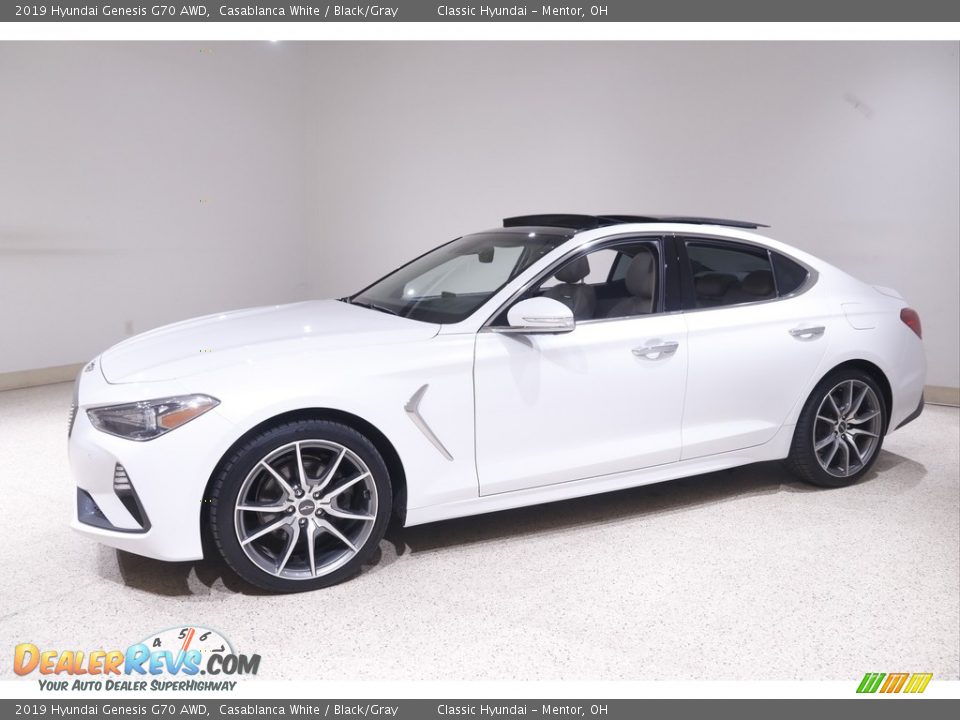 Front 3/4 View of 2019 Hyundai Genesis G70 AWD Photo #3