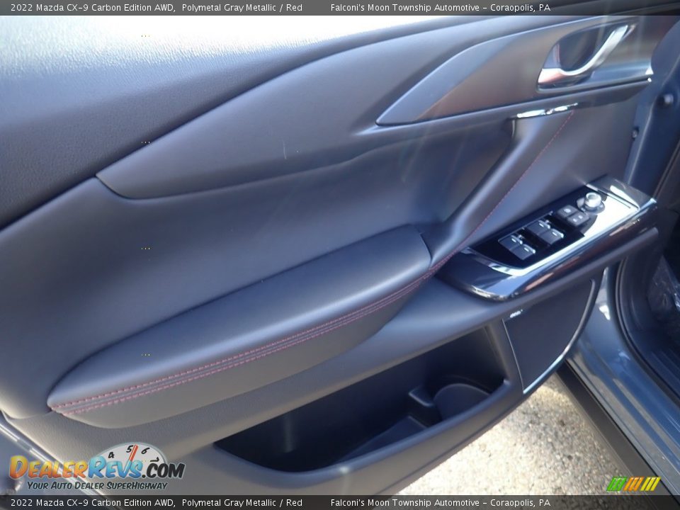 2022 Mazda CX-9 Carbon Edition AWD Polymetal Gray Metallic / Red Photo #14