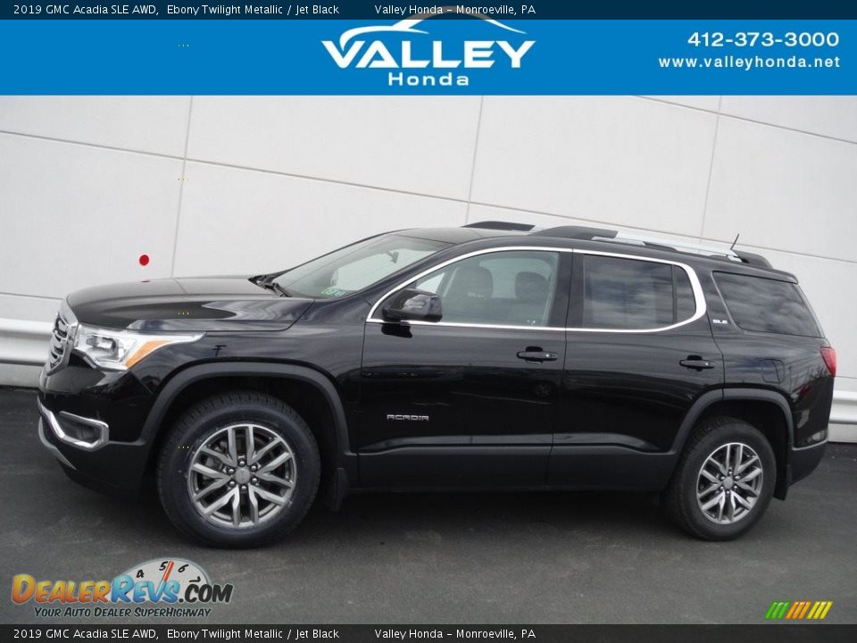 2019 GMC Acadia SLE AWD Ebony Twilight Metallic / Jet Black Photo #2