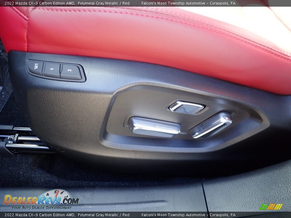 2022 Mazda CX-9 Carbon Edition AWD Polymetal Gray Metallic / Red Photo #15
