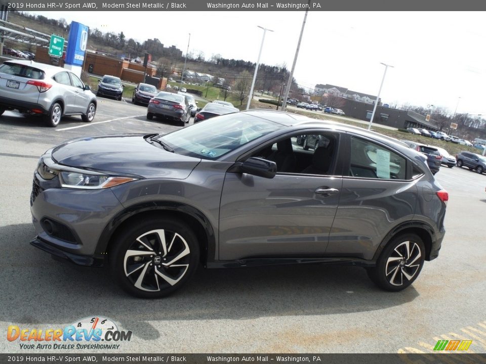 2019 Honda HR-V Sport AWD Modern Steel Metallic / Black Photo #6