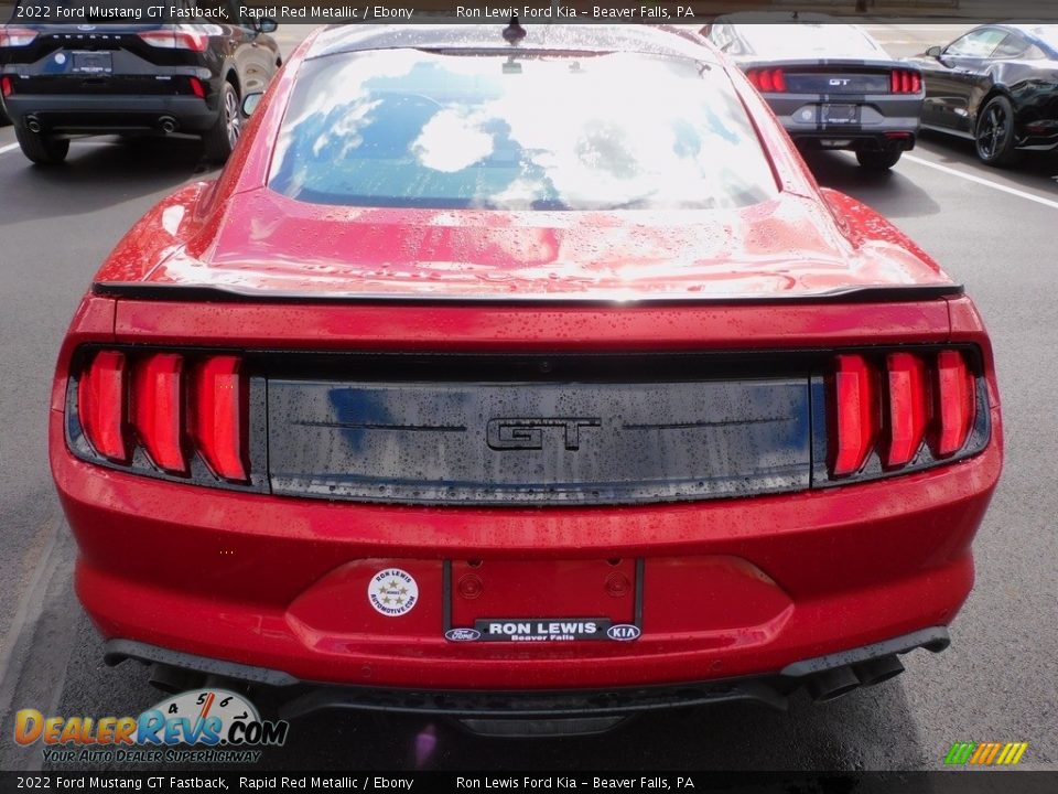 2022 Ford Mustang GT Fastback Rapid Red Metallic / Ebony Photo #3
